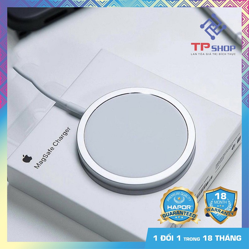 [ FULL BOX ] Bộ Sạc Không Dây Magsafe Cao Cấp Apple Hỗ Trợ Sạc Nhanh Cho iPhone 11 và 12 Pro, Xs, Xsmax TP SHOP