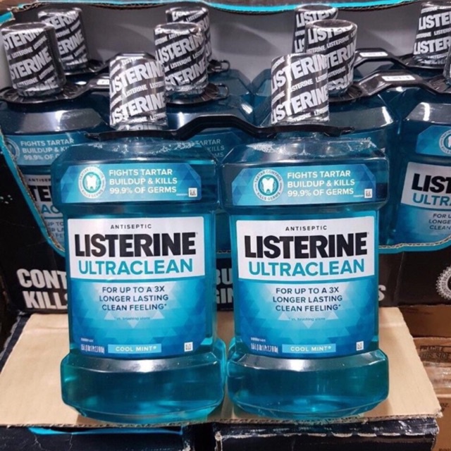 Nước súc miệng date 2024 Listerine Ultraclean 1,5 lít  - EDS Hàng Mỹ