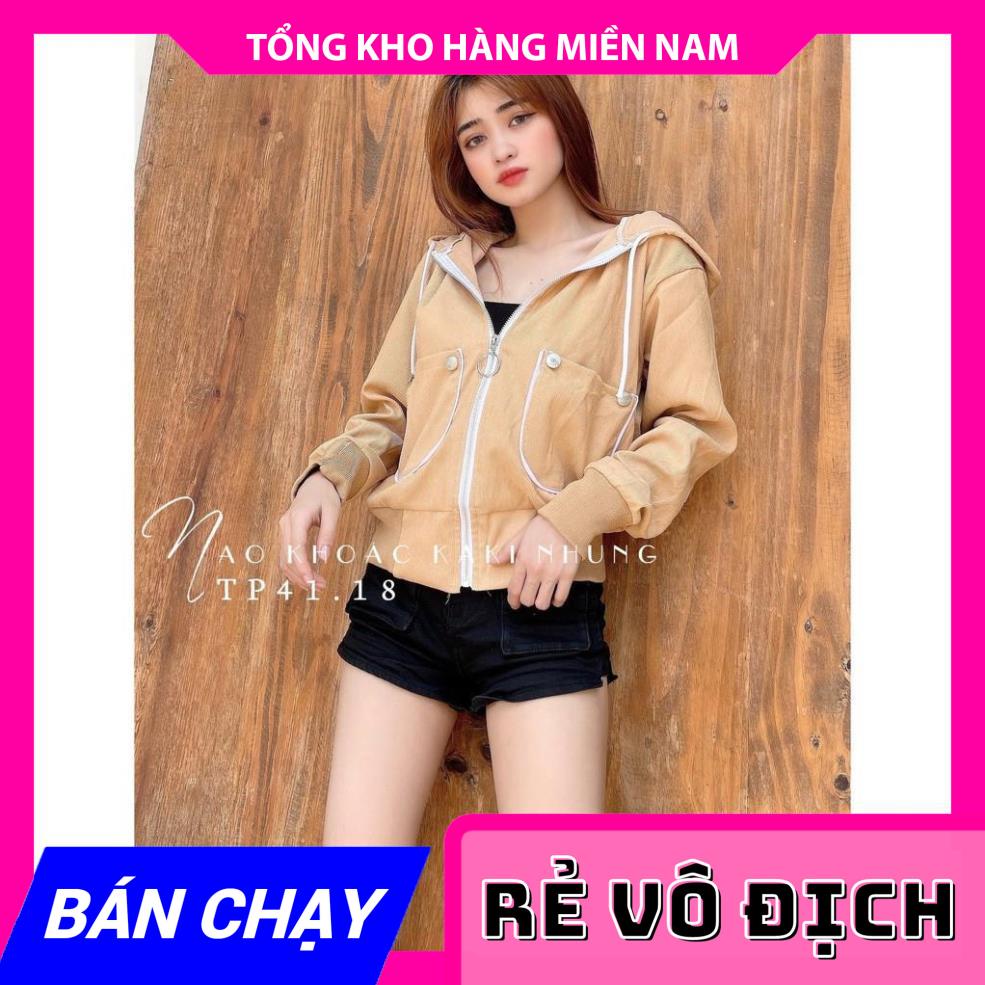 ÁO KHOÁC KAKI NHUNG CAO CẤP CỰC SANG TP41.18 ⚡ ẢNH THẬT⚡  MY