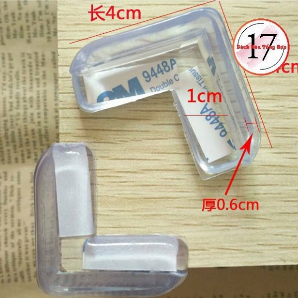 Miếng Bịt Góc Bàn Kính, Bịt Cạnh Bàn Silicon