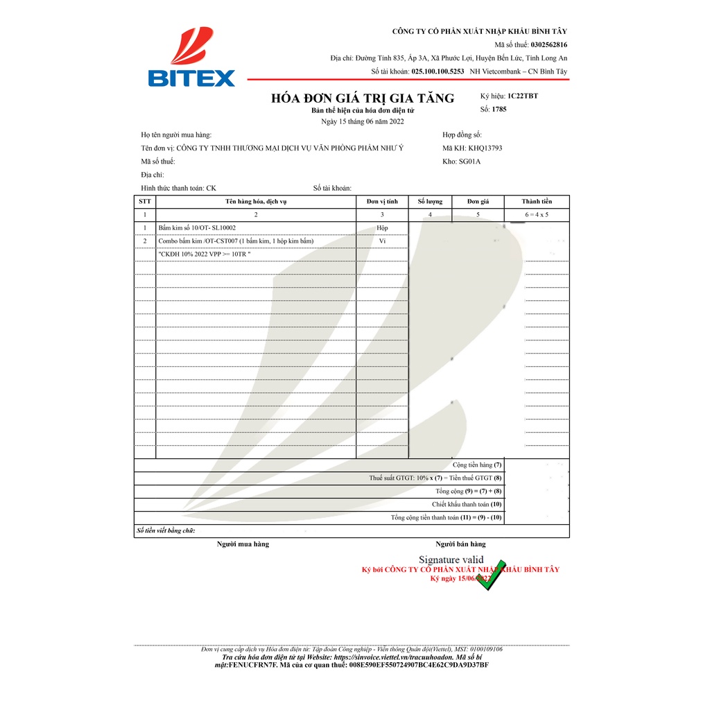 Bấm Kim Số 10 - OT-SL10002 - Màu Ngẫu Nhiên