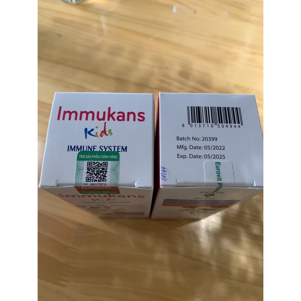 IMMUKANS KIDS Siro Ăn Ngon Và Tăng Sức Đề Kháng Cho Bé 150ml I Chính hãng Italia I thuochieuqua