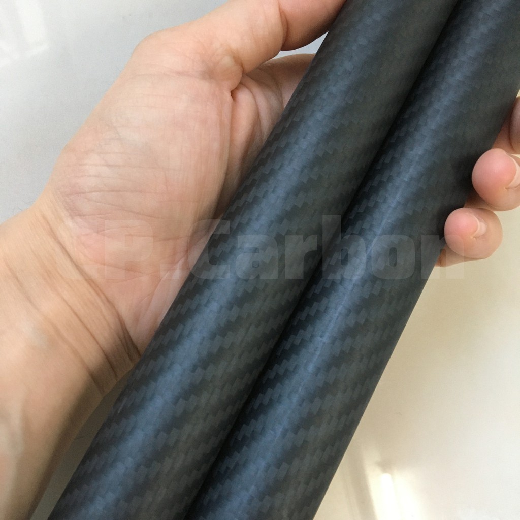 Ống Carbon 3K rỗng dài 1 mét đường kính ngoài 28mm, đường kính trong 25mm
