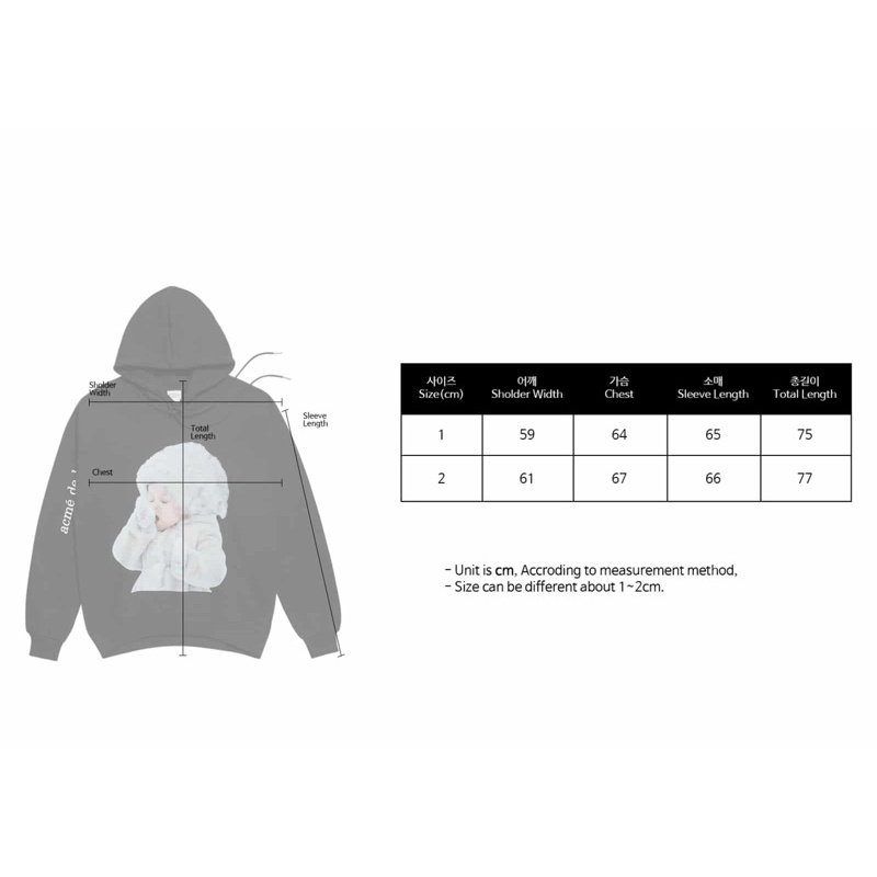 Áo hoodie Acmé De La Vie chính hãng - Hoodie Teddy Bear Black