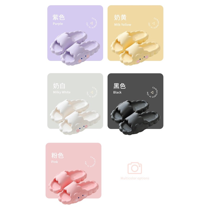 Dép eva Đi Trong Nhà Đế Dày Chống Trượt Hình Đám Mây Cho Cặp Đôi