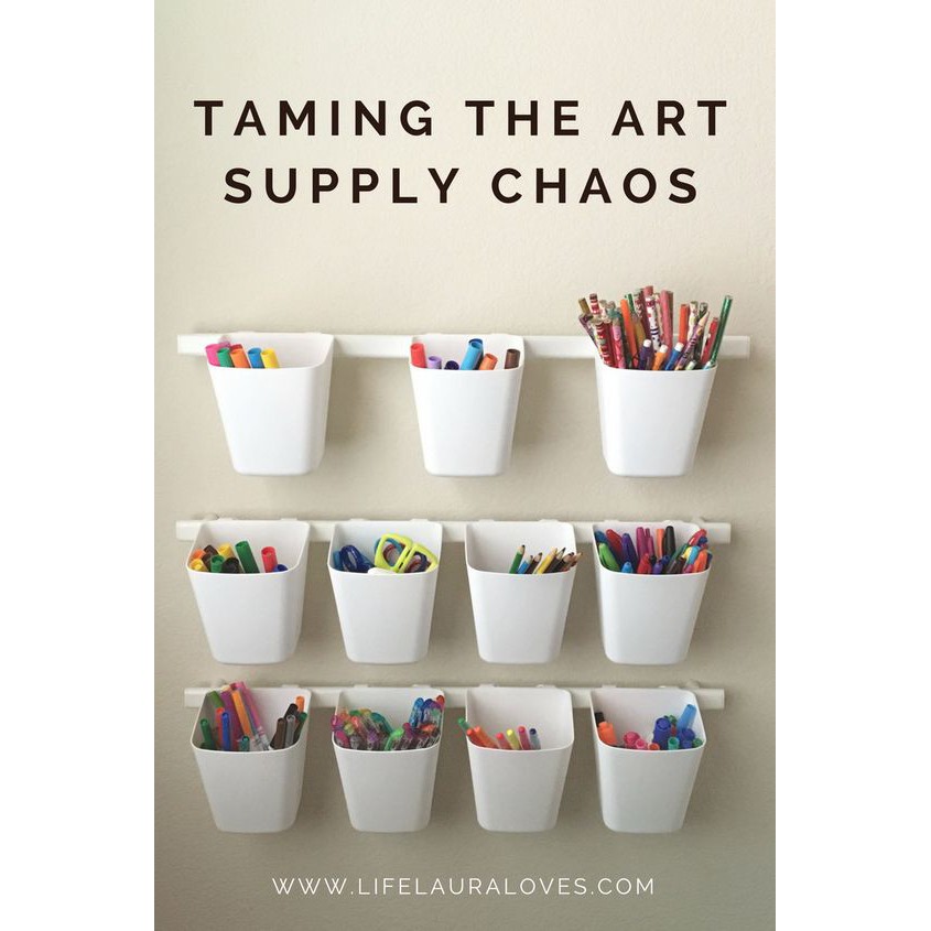 COMBO HỘP ĐỰNG BÚT MÀU CHO BÉ (1 THANH + 3HỘP + 5 móc) | BigBuy360 - bigbuy360.vn