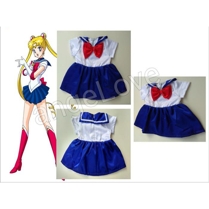 Đầm Công Chúa Thủy Thủ Mặt Trăng Cho Bé Gái Sailor Moon