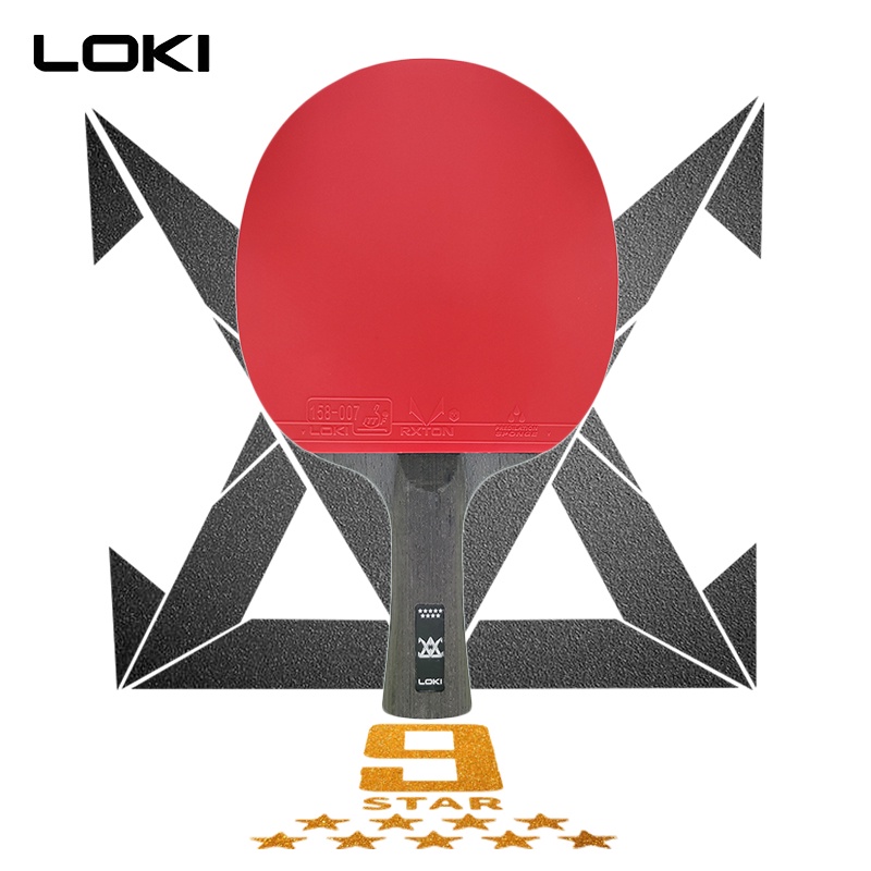 Vợt Đánh Bóng Bàn Loki 9 Star Chuyên Nghiệp Có Túi Đựng Và Hộp Đựng