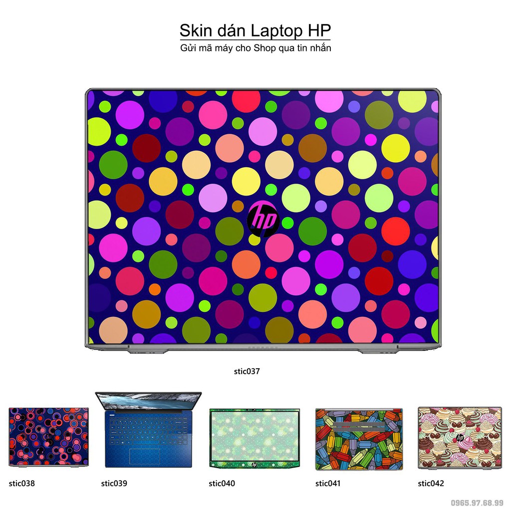 Skin dán Laptop HP in hình Hoa văn sticker _nhiều mẫu 7 (inbox mã máy cho Shop)