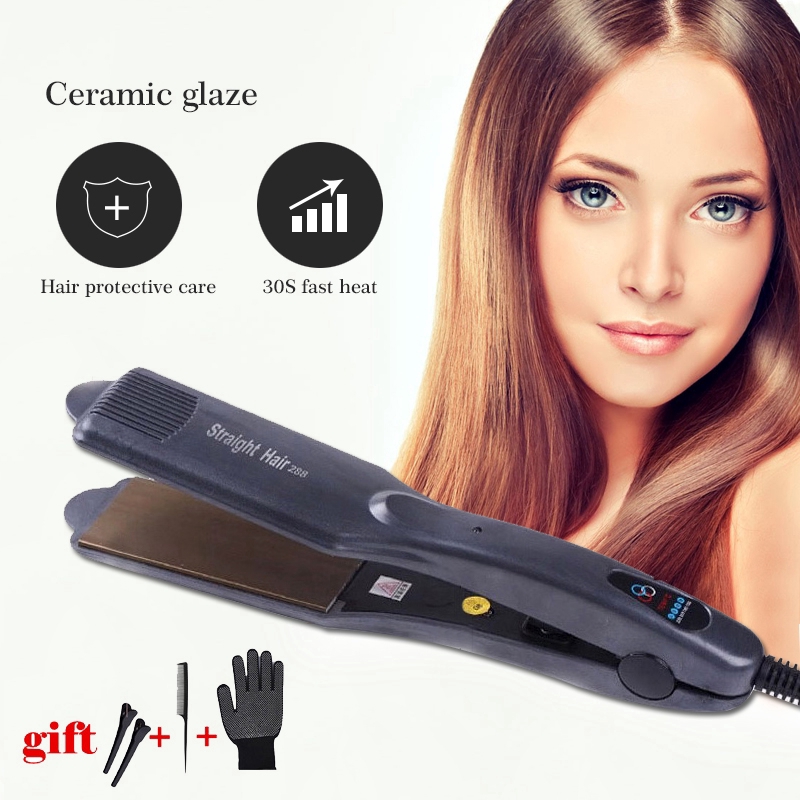 Ubeator Hair Straightener Wave Ceramic Corrugated Iron Hair Styling Tools Salon Corn Perm