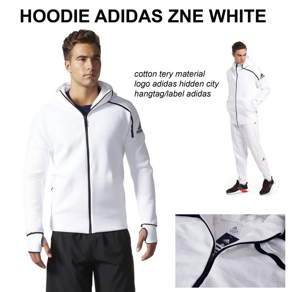 Áo Hoodie Adidas Màu Trắng Chất Lượng Cao