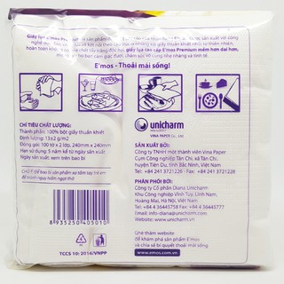 Khăn giấy đa năng Emos 2 lớp (1 gói/100 tờ)