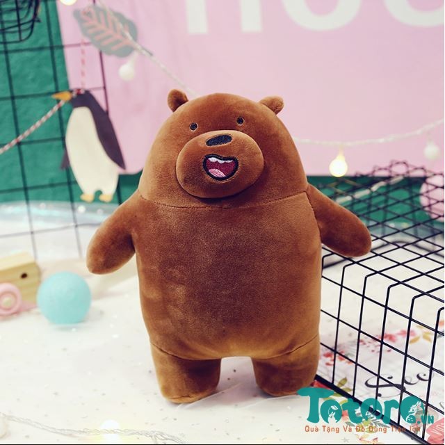 Gấu bông We Bare Bear đứng thẳng nhí - 20cm