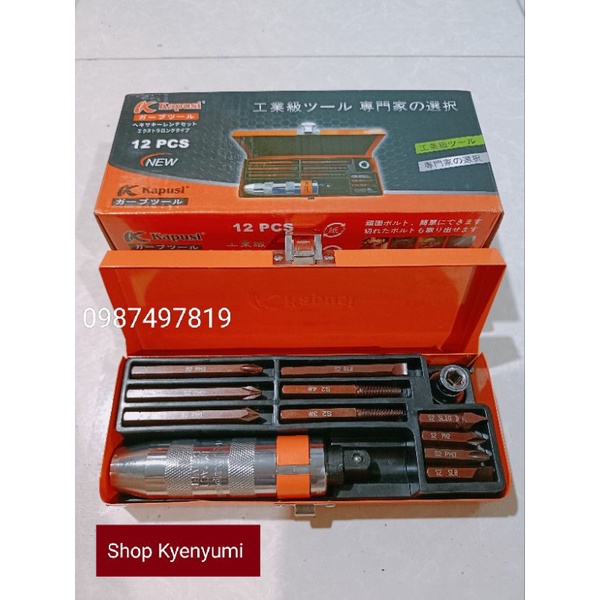 Bộ Đóng Tự Động 12 Chi Tiết Hiệu KAPUSI NHẬT Cao Cấp