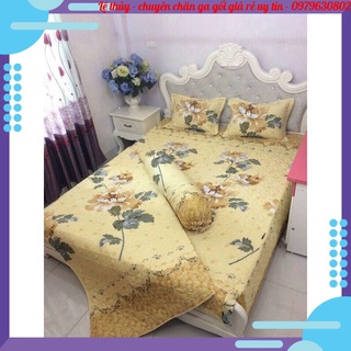 Bộ chăn ga gối 5 món chăn trần hè, 2 vỏ gối , 1 ga phủ theo các size 1m6, 1m8, 2m2