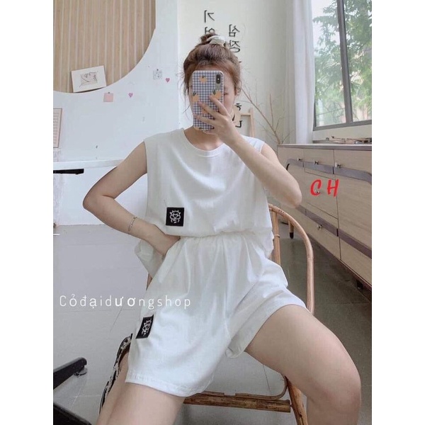 Set bộ tanktop 3 món Chú Bò Unisex ❤ Gồm Tank top 3 lỗ+ Quần Short+ áo bra♥️Chất cotton mịn 🦋Phong cách THỂ THAO HÈ | BigBuy360 - bigbuy360.vn