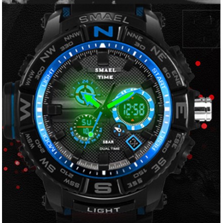 Đồng Hồ Nam Thể Thao SMAEL 1531 Chính Hãng Chống NướcThiết Kế Hầm Hố Dây Cao Su Bền Pin Trâu | BigBuy360 - bigbuy360.vn