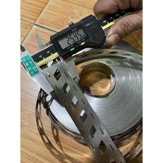 Kẽm đôi xéo,vuông hàn cell pin  đóng khối mạ niken theo mét 0.15*23mm,0.2*25mm,combo 5 mét