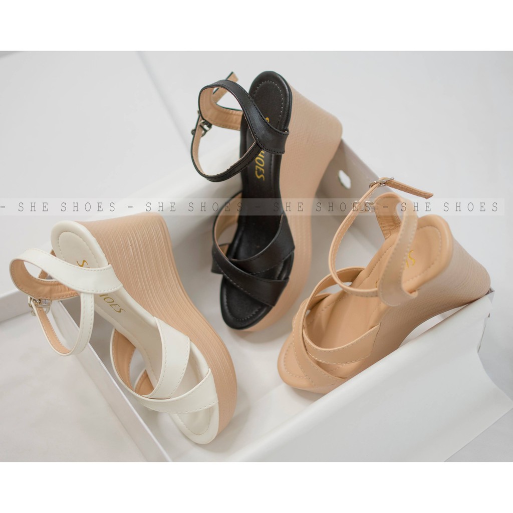 Sandal xuồng nữ {freeship} sandal xuồng quai chéo 9p siêu nhẹ, siêu êm, độc quyền SHE SHOES