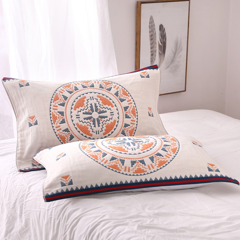 Vỏ Phủ Gối Cotton Đũi Thấm Hút Mồ Hôi Hàng Nhật Bản PA9892