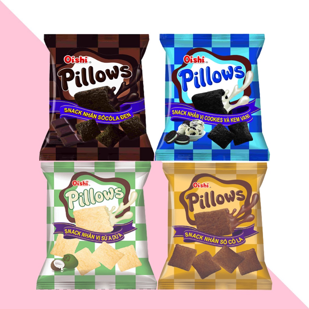 Bánh snack Oishi Pillows túi 10 gói 16g