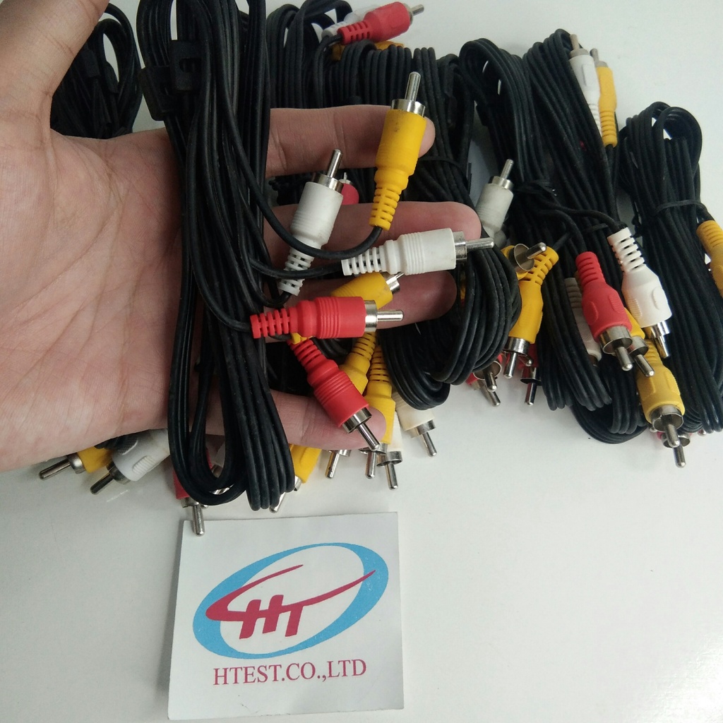 Combo 10 sợi dây AV 6 đầu được lấy từ đầu thu AVG,K+ ra, HÀNG NHƯ HÌNH