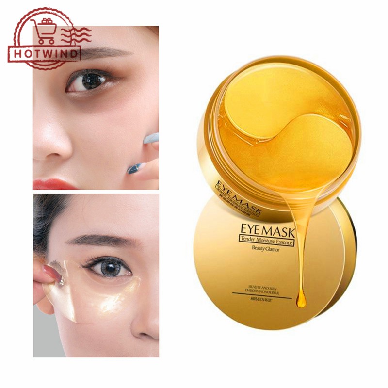 [Hàng mới về] Bộ 30 cặp mặt nạ mắt vàng 24K giúp dưỡng ẩm chống lão hóa tiện lợi