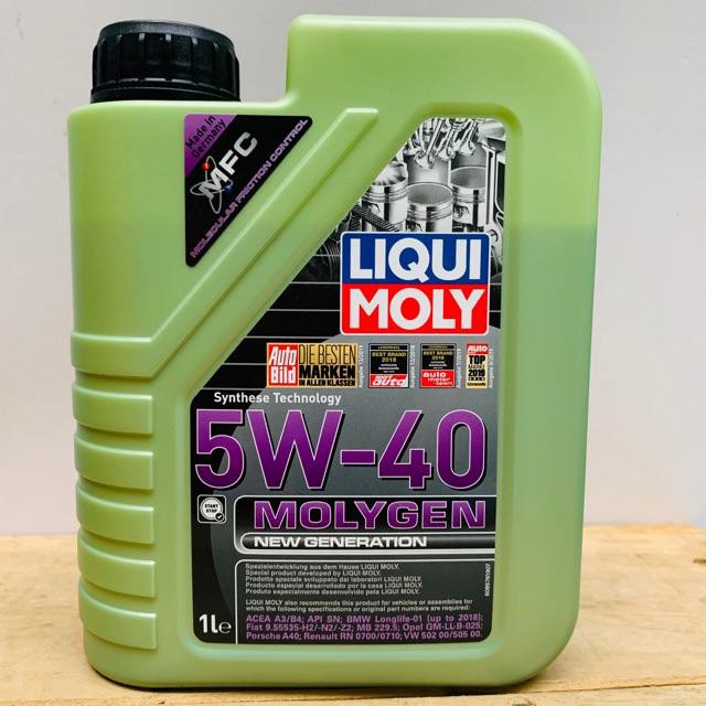 Nhớt xe máy, xe tay ga LIQUI MOLY MOLYGEN 5W30-5W40 bình 1L