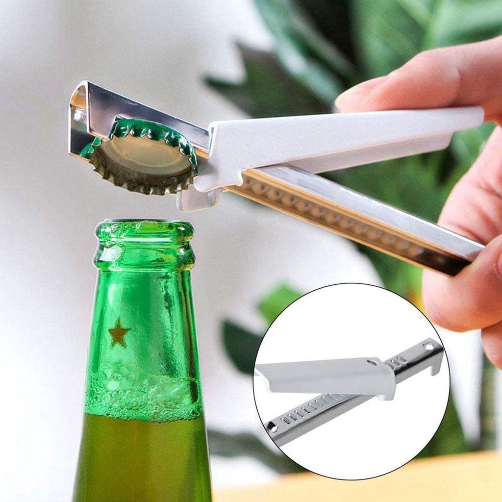 Dụng Cụ Mở Nắp Chai Đa Năng Bằng Kim Loại