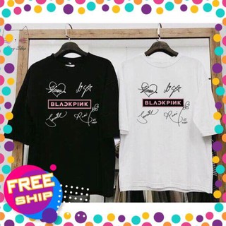 (GIÁ TỐT) ÁO CHỮ KÝ BLACKPINK ĐEN TRẮNG - KILL THIS LOVE