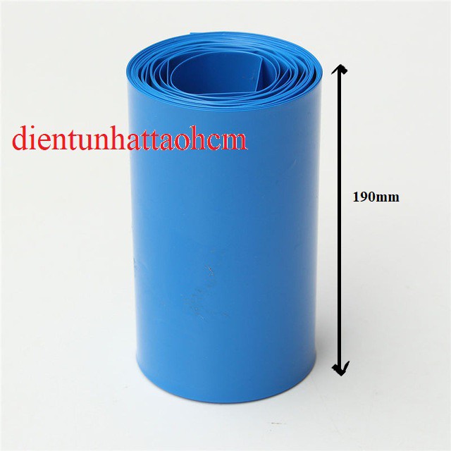 MÀNG CO NHIỆT PVC CÁCH ĐIỆN BỌC CELL PIN 18650 BẢN 190MM - DÀI 1M