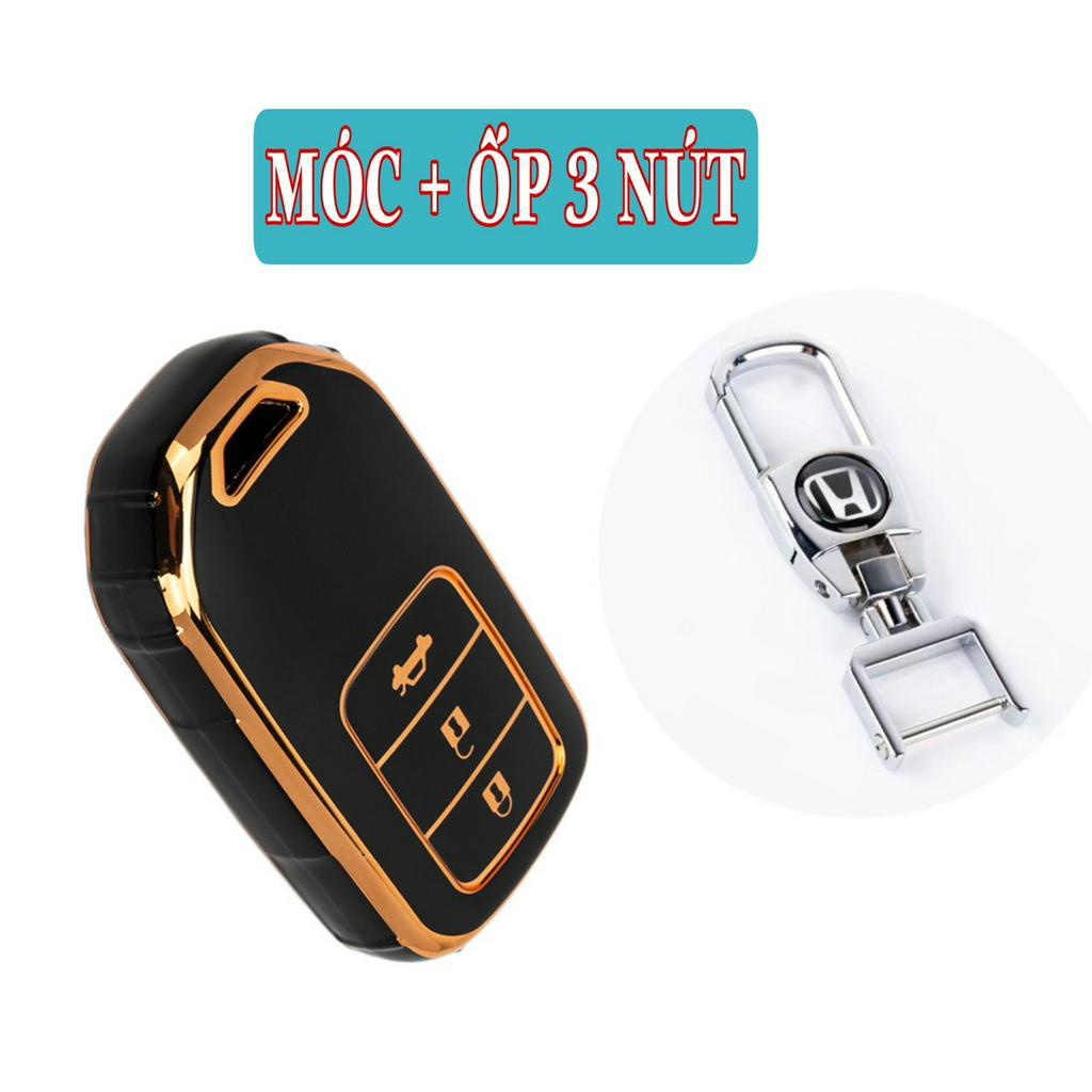 Ốp bảo vệ chìa khóa xe Honda CRV, HRV, Civic, City, Brio, Jazz 2021 2020 2019 2018 nhựa mềm TPU tráng gương