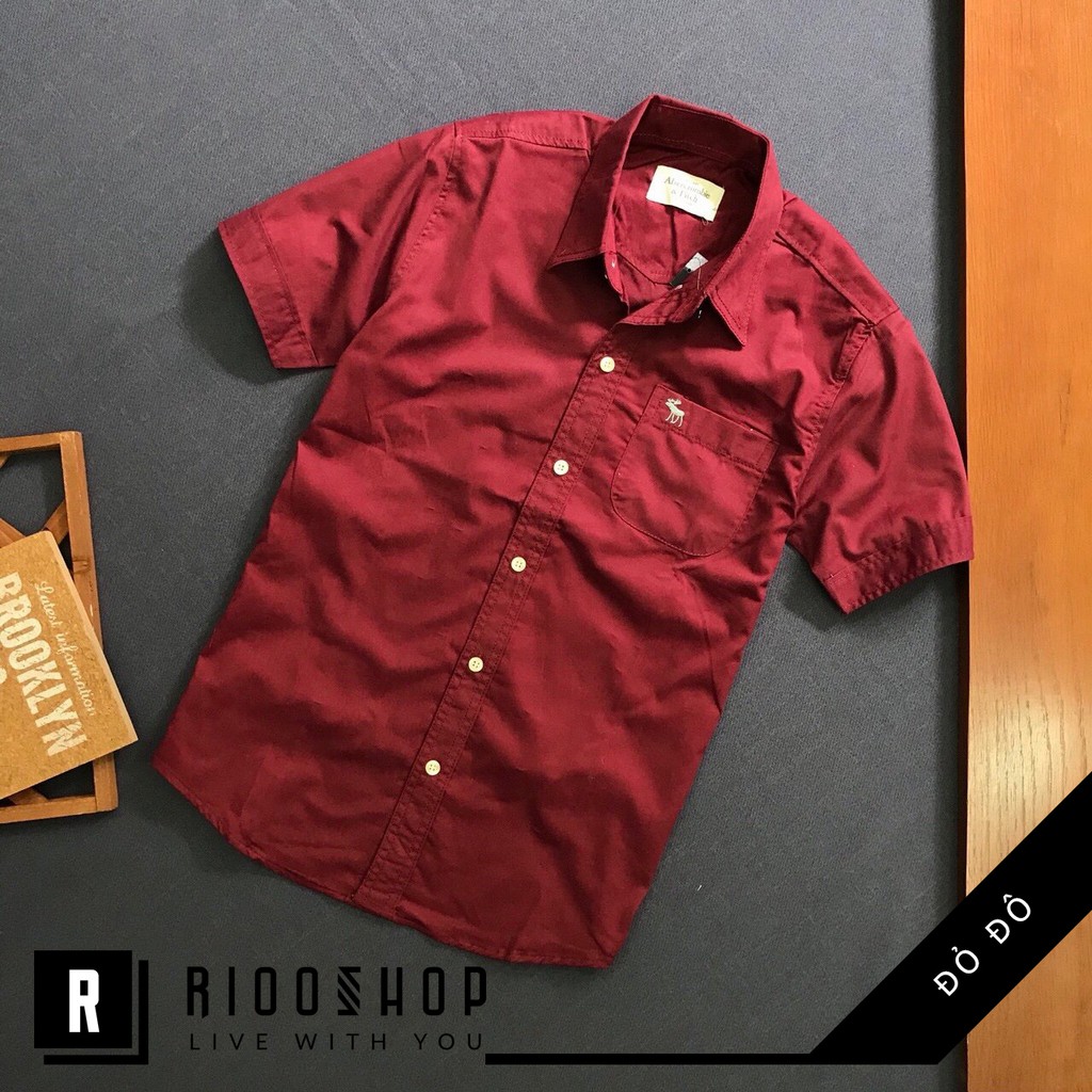 Áo sơ mi nam tay ngắn trơn có túi cao cấp RSM096V | BigBuy360 - bigbuy360.vn