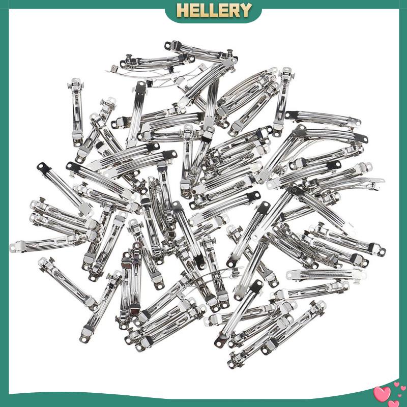 Set 50 Kẹp Tóc Kim Loại Màu Trơn DIY