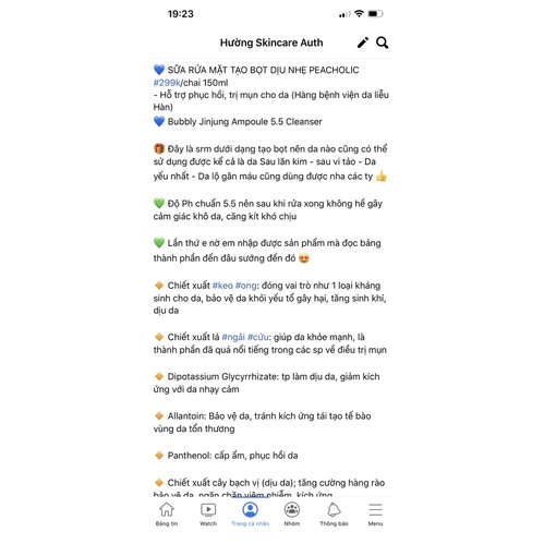 [Giảm 10k] Sữa rửa mặt tạo bọt Peacholic | BigBuy360 - bigbuy360.vn