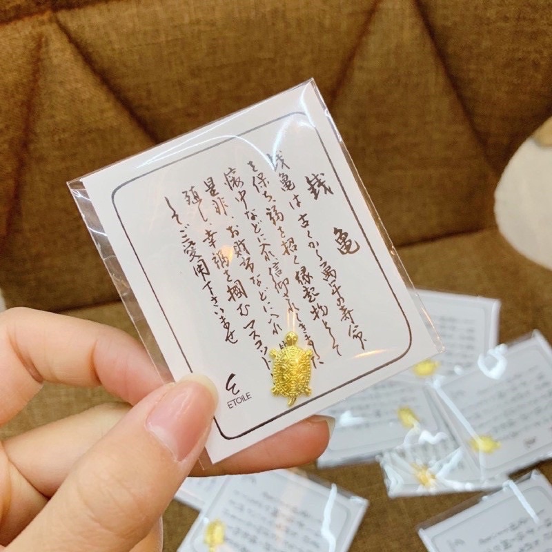 Rùa Vàng May Mắn Bạc Xi Vàng - Charm Bạc 925