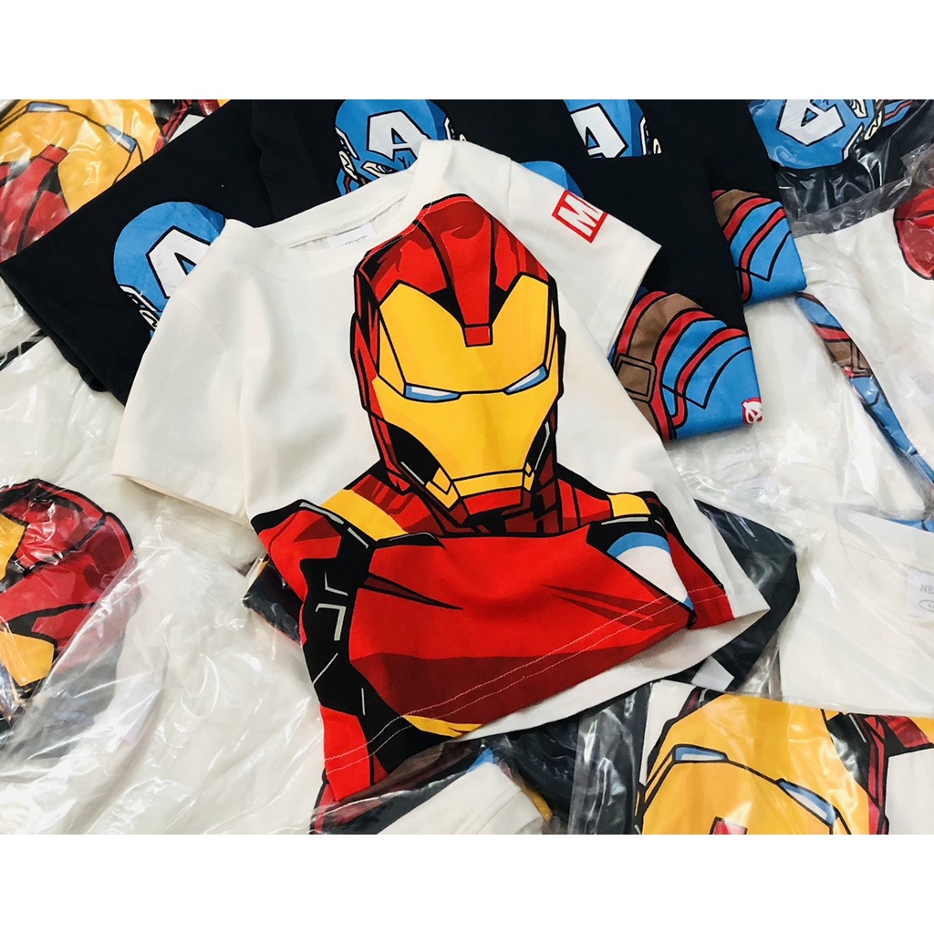 Áo thun cộc tay bé trai - Set 2 áo Marvel Next cho bé trai size 2-8t (form nhỏ)