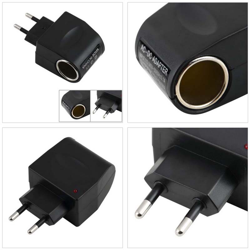 Bộ chuyển đổi nguồn DG 110V-220V AC sang 12V DC EU cho xe hơi