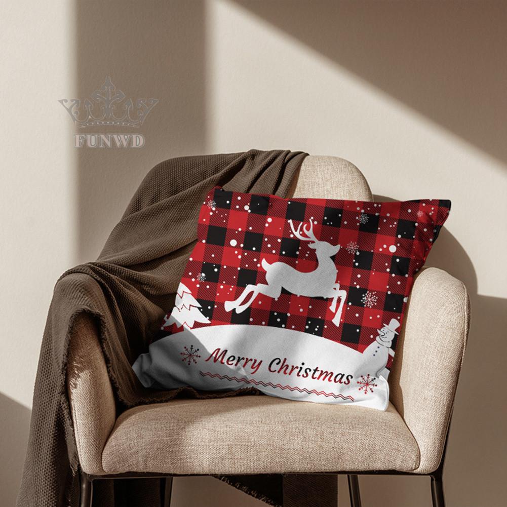Vỏ Gối Vuông Họa Tiết Giáng Sinh Độc Đáo