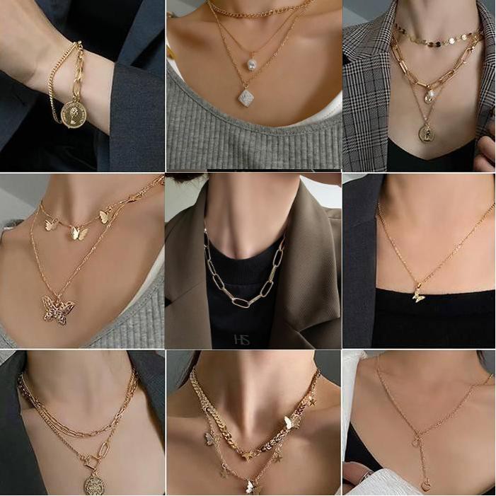 Dây Chuyền Mặt Hình Bướm Độc Đáo Phong Cách Hàn Quốc Cho Nữ