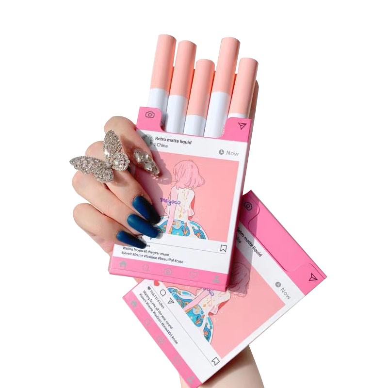 [Hàng mới về] Son Môi 5 Màu Tùy Chọn Chất Lượng Cao