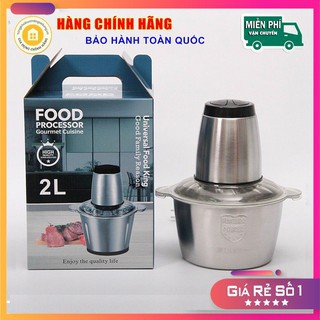 Máy Xay Thịt💖FREE SHIP💖Máy xay sinh tố cầm tay Cối Inox 4 Lưỡi Đa Năng,Công suất 300W xay thịt, tỏi ớt, rau củ quả.