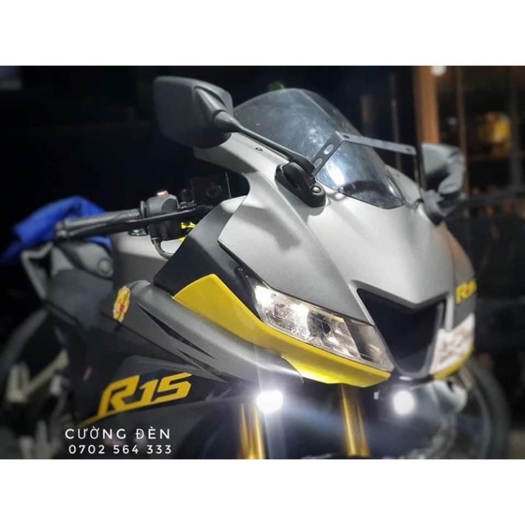 [ 🏍R15 v3 ] Pad cân bằng, tăng chỉnh cao thấp đèn trợ sáng mini vị trí cố định dưới đèn pha xe máy