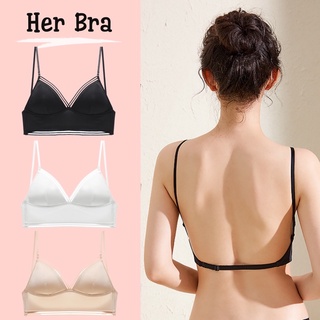 Áo ngực hở lưng nâng ngực, áo bra chữ u mặc áo hở lưng dây mảnh mút mỏng không gọng BRA05