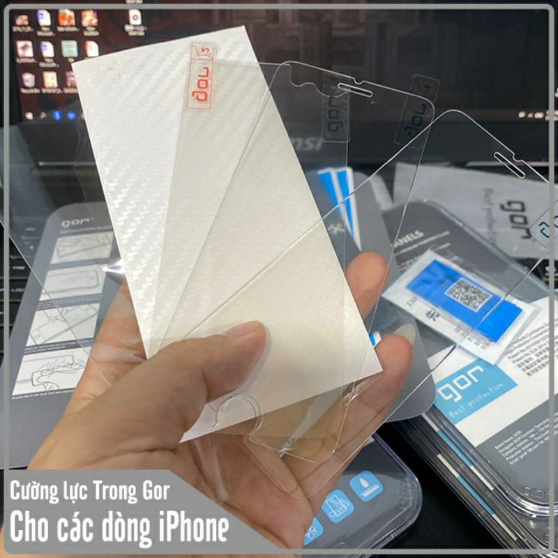 Bộ 2 kính cường lực Gor cho iPhone 15 pro max/15/ 14 pro max/13 pro max/12ProMax/12/12Pro/11promax/11/xsmaxtrong suốt