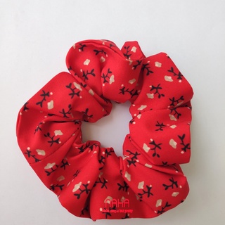 Cột tóc vải hoa, scrunchie handmade Naha