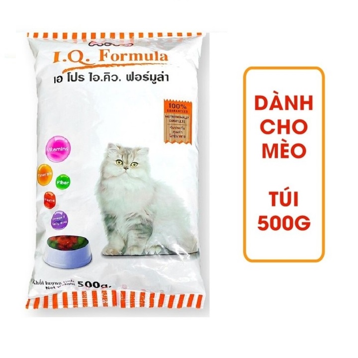 Thức ăn hạt cho mèo Apro IQ Formula 500g thích hợp cho mèo mọi lứa tuổi - Bun shop
