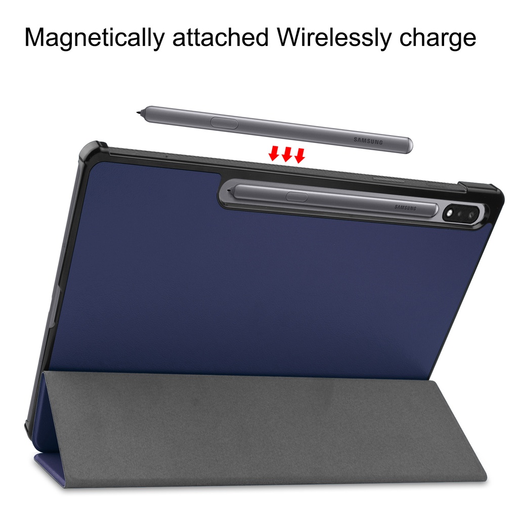 Samsung Galaxy Tab S7 Plus SM-T970 AM-T976 12.4&quot; Ultra-thin Smart PU Leather Case Magnetic Stand Cover Tablet Case