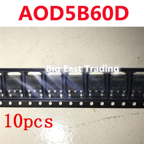10 chiếc D5B60D AOD5B60D TO-252 600V 10A, đảm bảo chất lượng