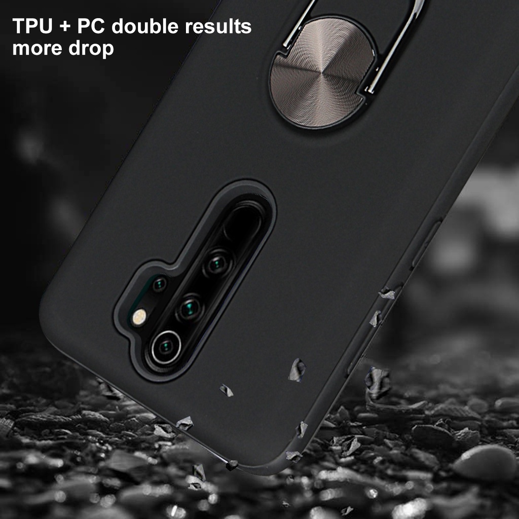 Ốp Điện Thoại Cứng Chống Sốc Kèm Giá Đỡ Cho Xiaomi Redmi 9